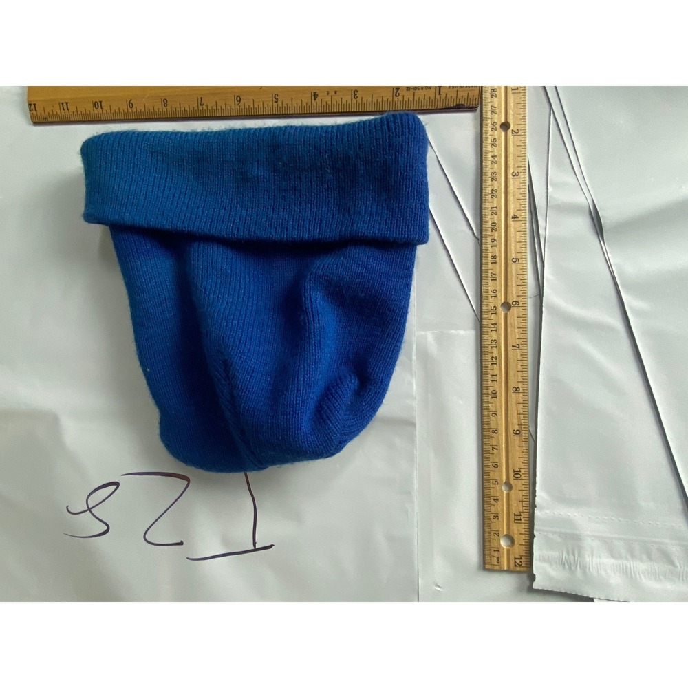 Royal Blue Knit Beanie‎ Hat Cuff Winter Warm Ski Cap